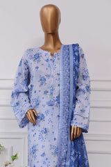 Sada Bahar Stitched 3 Piece Printed Lawn Vol-04 Suit-PR-9551-Ferozi