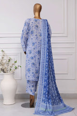 Sada Bahar Stitched 3 Piece Printed Lawn Vol-04 Suit-PR-9551-Ferozi