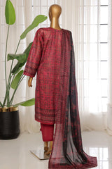 Sada Bahar Stitched 3 Piece Printed Lawn Vol-03 Suit-PR-9559-Maroon