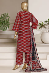 Sada Bahar Stitched 3 Piece Printed Lawn Vol-09 Suit-PR-957-BROWN