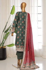 Sada Bahar Stitched 3 Piece Printed Lawn Vol-03 Suit-PR-9531-Green