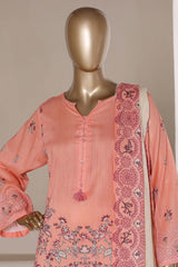 Sada Bahar Stitched 3 Piece Printed Lawn Vol-07 Suit-PR-991-PEACH