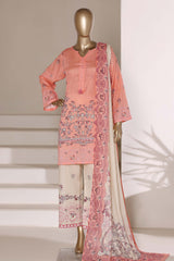 Sada Bahar Stitched 3 Piece Printed Lawn Vol-07 Suit-PR-991-PEACH