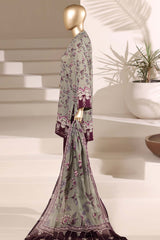 Sada Bahar Stitched 3 Piece Printed Lawn Vol-08 Suit-PR-993-GREEN