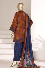 Sada Bahar Stitched 3 Piece Printed Lawn Vol-07 Suit-PR-999-MUSTARD
