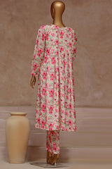 Florence By HZ Stitched 2 Piece Raw Silk Frock Suit-PRF-104