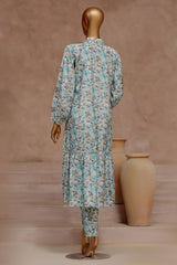 Florence By HZ Stitched 2 Piece Raw Silk Frock Suit-PRF-105