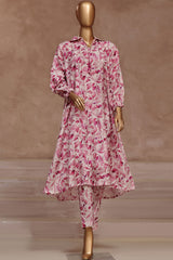 Florence By HZ Stitched 2 Piece Raw Silk Frock Suit-PRF-106
