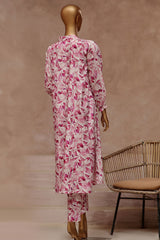 Florence By HZ Stitched 2 Piece Raw Silk Frock Suit-PRF-106