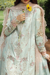 Qalamkar Unstitched 3 Piece Emb Festive Lawn Suit-PS-01-Alizay