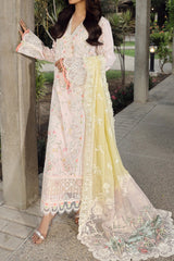 Qalamkar Unstitched 3 Piece Emb Festive Lawn Suit-PS-03-Irsa