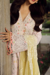Qalamkar Unstitched 3 Piece Emb Festive Lawn Suit-PS-03-Irsa