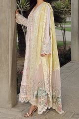 Qalamkar Unstitched 3 Piece Emb Festive Lawn Suit-PS-03-Irsa