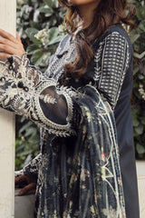 Qalamkar Unstitched 3 Piece Emb Festive Lawn Suit-PS-07-Hamna