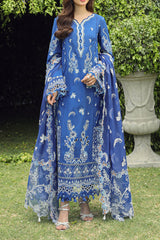 Qalamkar Unstitched 3 Piece Emb Festive Lawn Suit-PS-08-Farheen