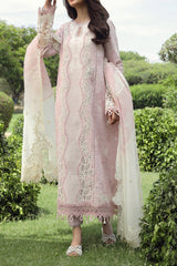 Qalamkar Unstitched 3 Piece Emb Festive Lawn Suit-PS-09-Farva