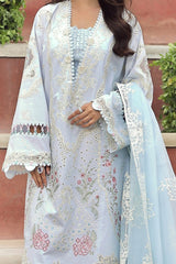 Qalamkar Unstitched 3 Piece Emb Festive Lawn Suit-PS-10-Zaib