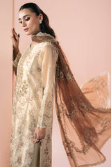 Rangeen By Ramsha Unstitched 3 Piece Luxury Festive Formals Vol-01 Suit-PS-102