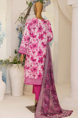 Printkari By HZ Unstitched 3 Piece Emb Slub Cambric Suit-PSC-207