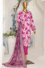 Printkari By HZ Unstitched 3 Piece Emb Slub Cambric Suit-PSC-207