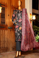 Printkari By HZ Unstitched 3 Piece Emb Slub Cambric Suit-PSC-208