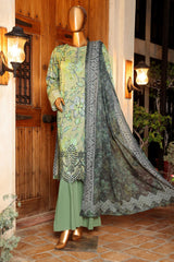 Printkari By HZ Unstitched 3 Piece Emb Slub Cambric Suit-PSC-211