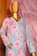 Printkari By HZ Unstitched 3 Piece Emb Slub Cambric Suit-PSC-213