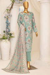 Printkari By HZ Unstitched 3 Piece Emb Slub Cambric Suit-PSC-214