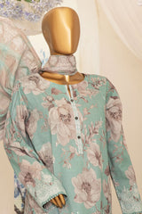 Printkari By HZ Unstitched 3 Piece Emb Slub Cambric Suit-PSC-214