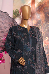 Printkari by Hz Unstitched 3 Piece Emb Slub Cambric Suit-PSC-224