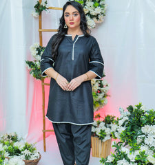 Suitsu Stitched Co Ords Collection-Noir 2-Piece Set