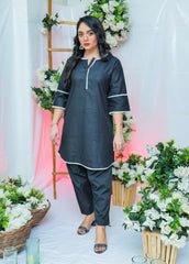 Suitsu Stitched Co Ords Collection-Noir 2-Piece Set