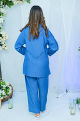 Suitsu Stitched Summer Co Ords Set Drop-1 Suit-Azul