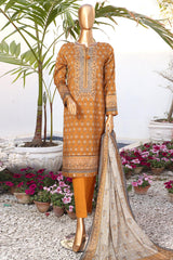 Summer Vibes By HZ Stitched 3 Piece Printed Lawn Vol-01 Suit-PSL-402