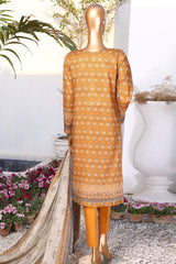 Summer Vibes By HZ Stitched 3 Piece Printed Lawn Vol-01 Suit-PSL-402