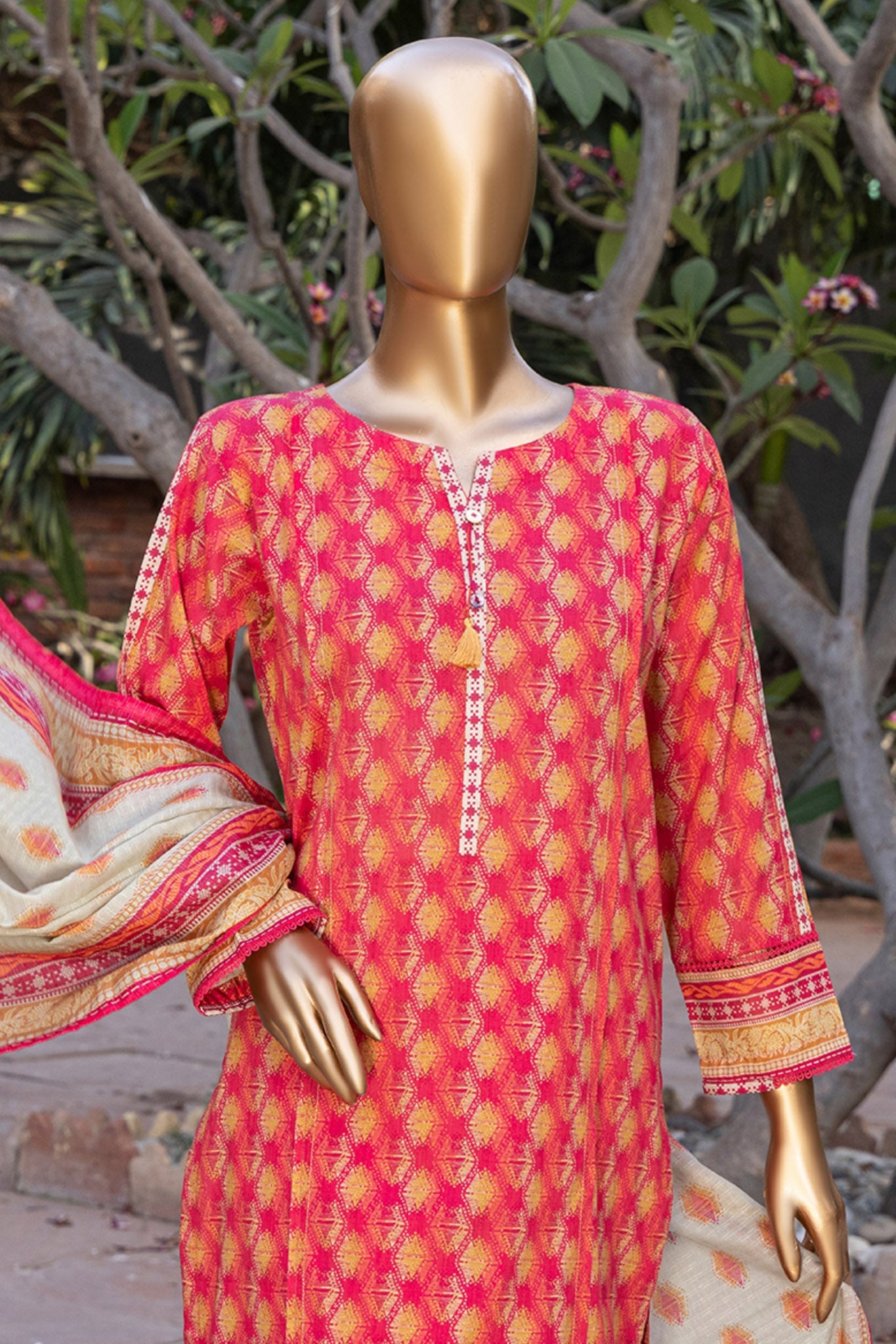 Gardenia By HZ Stitched 3 Piece Printed Lawn Collection'2024-PSL-425