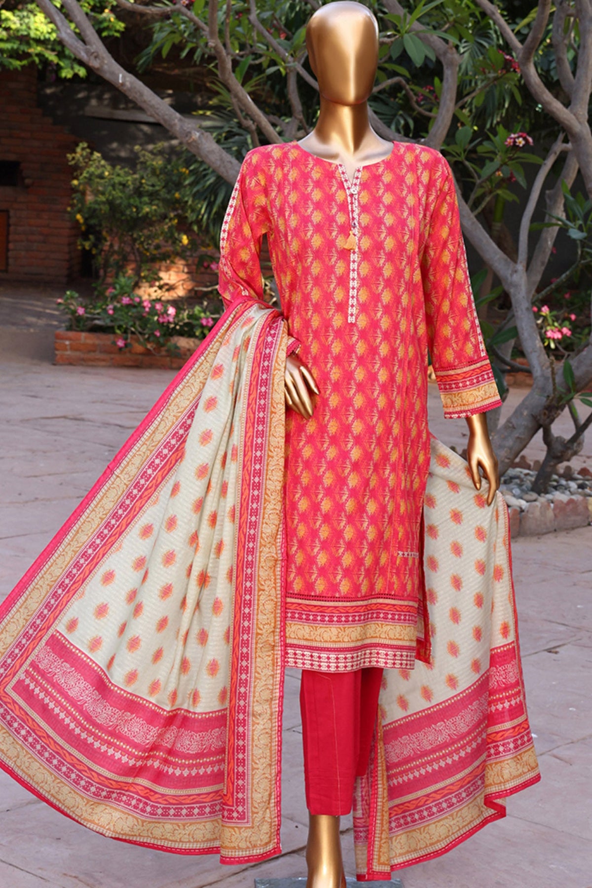 Gardenia By HZ Stitched 3 Piece Printed Lawn Collection'2024-PSL-425