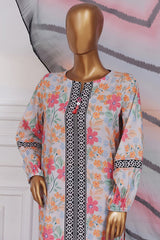 Art & Craft Prints By HZ Stitched 3 Piece Lawn Suit-PWW-104