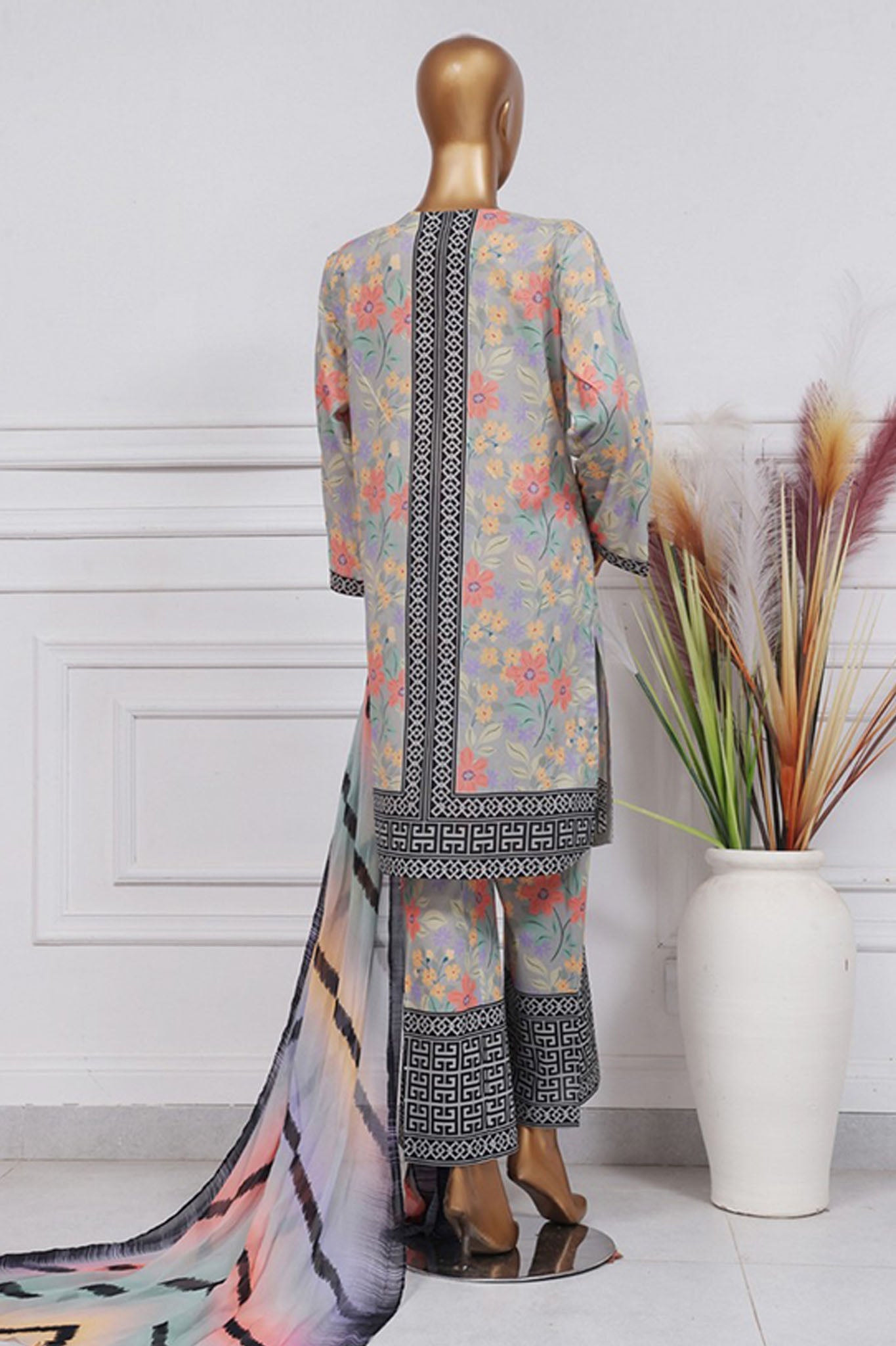 Art & Craft Prints By HZ Stitched 3 Piece Lawn Collection'2025-PWW-103