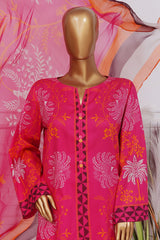 Art & Craft Prints By HZ Stitched 3 Piece Lawn Suit-PWW-105