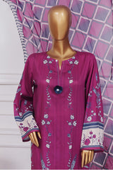 Art & Craft Prints By HZ Stitched 3 Piece Lawn Suit-PWW-107