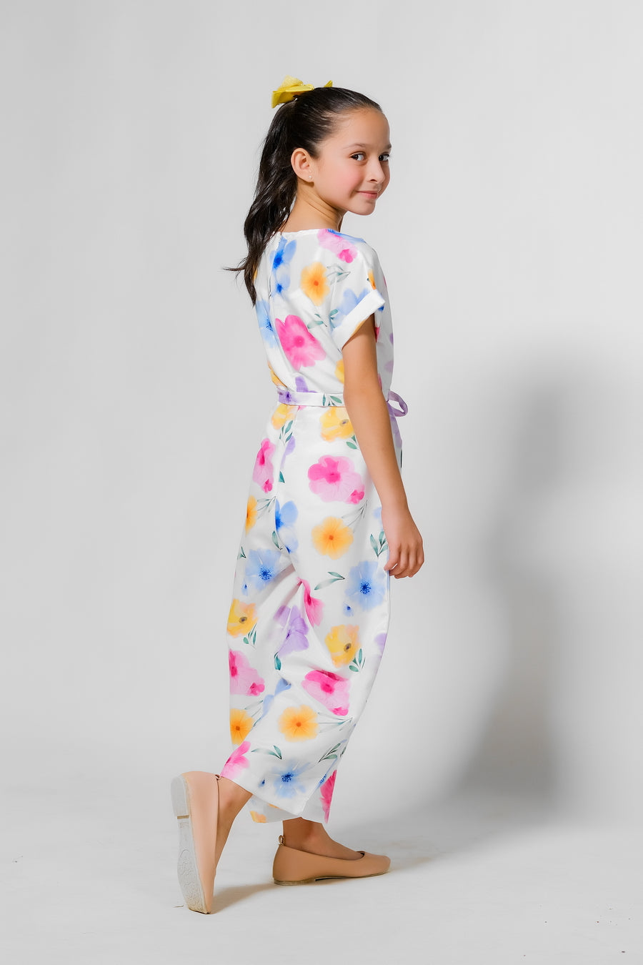 Sprinkles Stitched 1 Piece Summer Jumpsuit Kids Collection'2025-Pastel Petals Jumpsuit