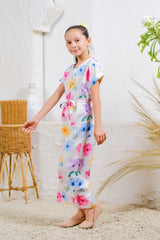 Sprinkles Stitched 1 Piece Summer Jumpsuit Kids Collection'2025-Pastel Petals Jumpsuit