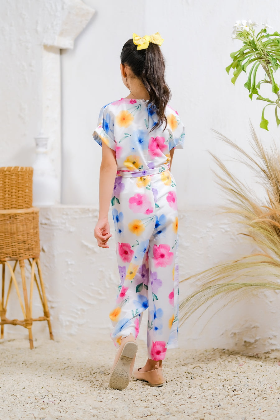 Sprinkles Stitched 1 Piece Summer Jumpsuit Kids Collection'2025-Pastel Petals Jumpsuit
