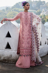 Hussain Rehar Unstitched 3 Piece Luxury Lawn Suit-Peaar