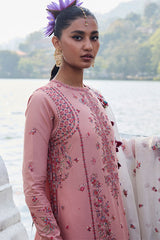 Hussain Rehar Unstitched 3 Piece Luxury Lawn Suit-Peaar