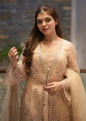 Sardinia Unstitched 3 Piece Formals Collection-Peach Blossom  - Seemal Rehan