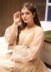 Sardinia Unstitched 3 Piece Formals Collection-Peach Blossom  - Seemal Rehan