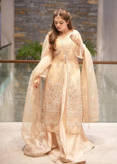 Sardinia Unstitched 3 Piece Formals Collection-Peach Blossom  - Seemal Rehan