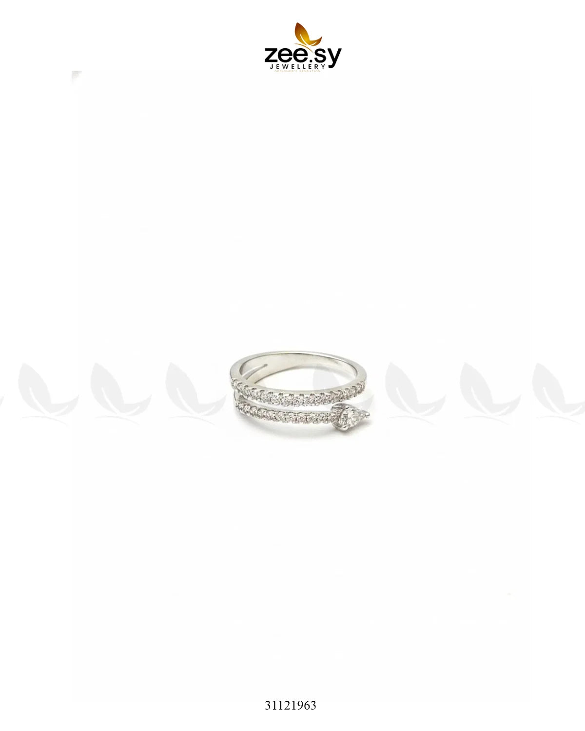 Pear Cut Lab Cluster Vortex Ring - Zeesy Jewellery